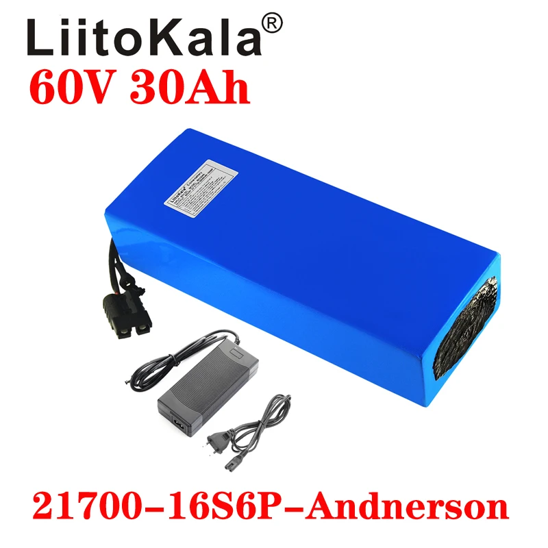 60V 30Ah Electric Scooter Battery - Liitokala จักรยานไฟฟ้า60V 16S 30ah 6P skuter