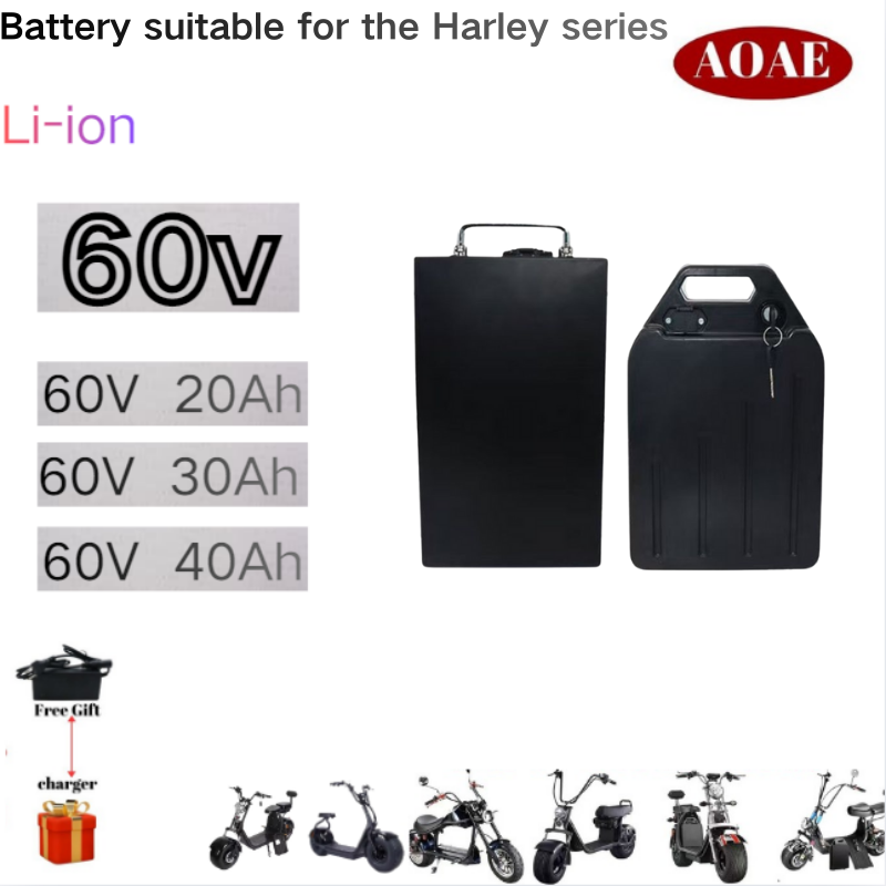 60V 30Ah Electric Scooter Battery - แบตเตอรี่ฮาร์เลย์ 60V 20Ah 30Ah 40Ah สำหรับมอเตอร์ไซค์ไฟฟ้า