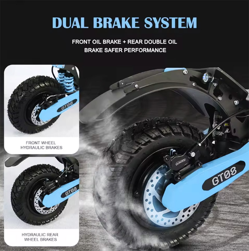 สกู๊ตเตอร์ไฟฟ้าสำหรับผู้ใหญ่ A - 60V 5600W Dual Motor Electric Scooter บทวิจารณ์และราคา