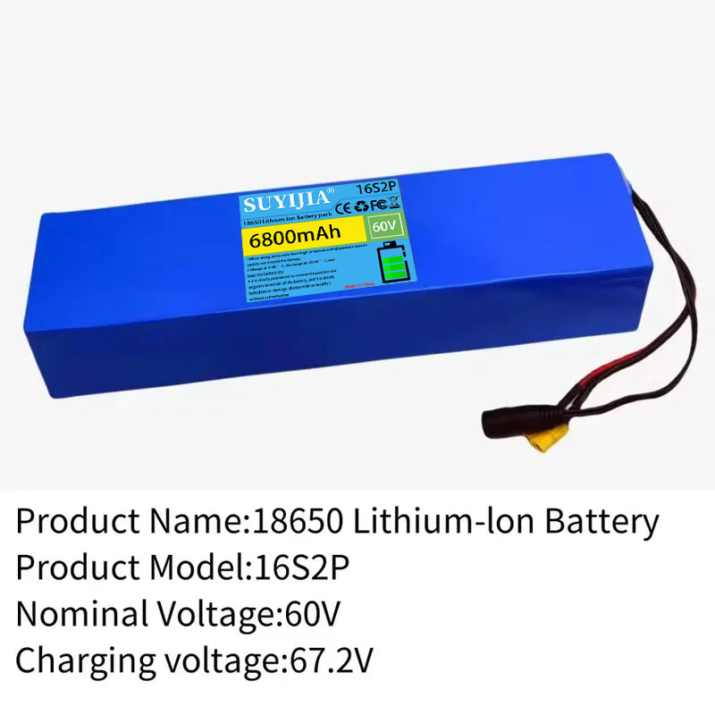 ชุดแบตเตอรี่ลิเธียม 16S2P, 60V - 60V 30Ah Electric Scooter Battery บทวิจารณ์และราคา