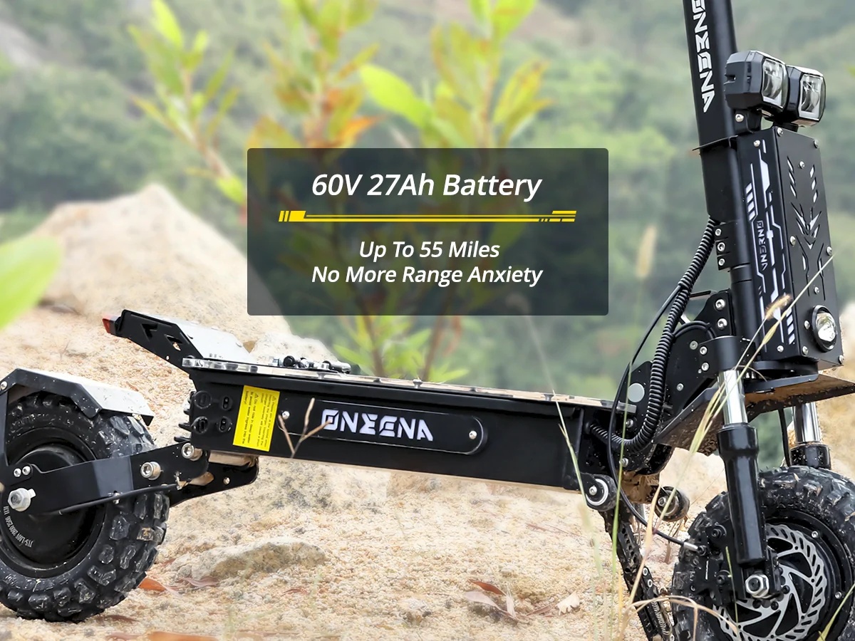 GT7 สกู๊ตเตอร์ไฟฟ้าสำหรับผู้ให - 60V 5600W Dual Motor Electric Scooter บทวิจารณ์และราคา