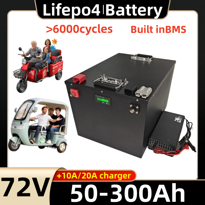 แบตเตอรี่ลิเธียม Lifepo4 ขนาด  - 72V 60Ah Lifepo4 Battery Pack บทวิจารณ์และราคา