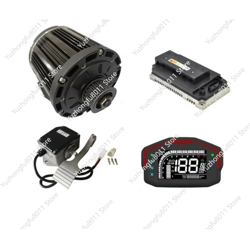 ชุดมอเตอร์ไฟฟ้าแบบไม่มีแปรงถ่า - Mid Drive Motor Kit 72V 3000W บทวิจารณ์และราคา