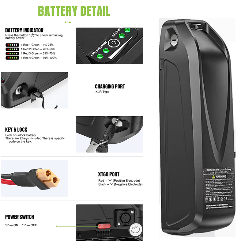 แบตเตอรี่จักรยานไฟฟ้า 48V 50AH - 60V 30Ah Electric Scooter Battery บทวิจารณ์และราคา