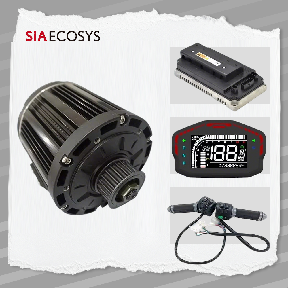 ชุดมอเตอร์ขับเคลื่อนกลางแบบสาย - Mid Drive Motor Kit 72V 3000W บทวิจารณ์และราคา