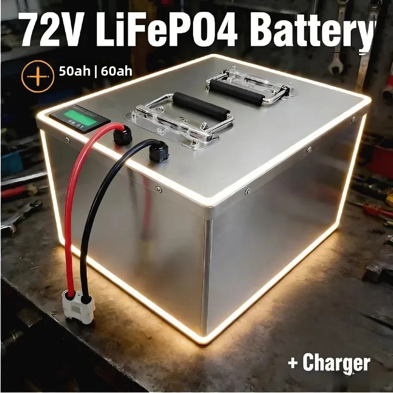 แบตเตอรี่ลิเธียมไลฟ์โป4 แบบชาร - 72V 60Ah Lifepo4 Battery Pack บทวิจารณ์และราคา